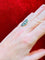Bague 53 Bague marquise fin XIXe siècle en or jaune 18 ct, diamants et émeraudes 58 Facettes 7807 A