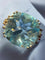 Bague 53 Bague en or blanc 18 carats avec topaze bleue 9,08 ct et diamants 58 Facettes 7815 A