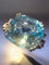 Bague 53 Bague en or blanc 18 carats avec topaze bleue 9,08 ct et diamants 58 Facettes 7815 A