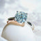 Bague 53 Solitaire - Bague en or blanc avec diamant 1,51 ct 58 Facettes 7866 A