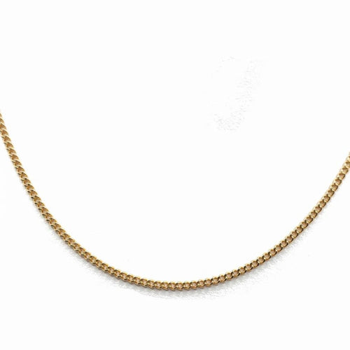Collier Chaîne gourmette longue en or jaune 18k 58 Facettes 229