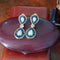 Boucles d'oreilles Rosée - Boucles d’oreilles goutte en or jaune 18k, saphirs et diamants 58 Facettes 206