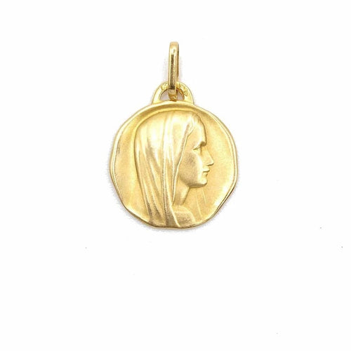 Pendentif Médaille de la Vierge Marie en or jaune 18k 58 Facettes 220