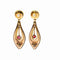 Boucles d'oreilles Incarnat - Boucles d’oreilles en or jaune 18k, rubis et perles 58 Facettes 225