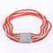 Collier Talisman - Collier de chien en or blanc 18k avec perles et corail 58 Facettes 172