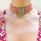 Collier Talisman - Collier de chien en or blanc 18k avec perles et corail 58 Facettes 172
