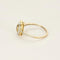 Bague 55.5 Bague rectangle en or jaune et gris 18k, rubis et diamants 58 Facettes PL08