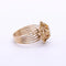 Bague 49 Bague fleur Napoléon III en or jaune 14k et diamant jaune 58 Facettes 153