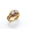 Bague 52 Rocaille - Bague en or jaune 18k et deux diamants taille ancienne 58 Facettes 149