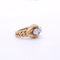 Bague 52 Rocaille - Bague en or jaune 18k et deux diamants taille ancienne 58 Facettes 149