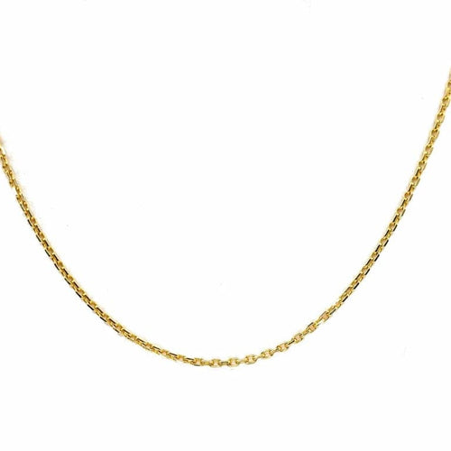 Collier Chaîne maille forçat en or jaune 18k 58 Facettes 235