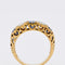 Bague 54 Bague jarretière vintage en or jaune 18 carats, saphirs, opales et diamants 58 Facettes 342
