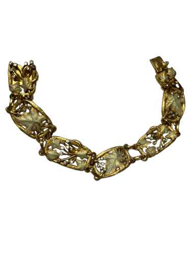 Bracelet Liberty Elowyn - Bracelet en or jaune avec diamants et émail 58 Facettes