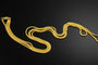Collier Promesse dorée - Collier long ajustable en or jaune 58 Facettes