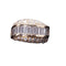 Bague 51 Bague en or jaune 18 carats sertie de diamants baguette et brillants 58 Facettes 21792