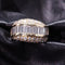 Bague 51 Bague en or jaune 18 carats sertie de diamants baguette et brillants 58 Facettes 21792