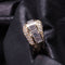 Bague 51 Bague en or jaune 18 carats sertie de diamants baguette et brillants 58 Facettes 21792