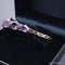 Bracelet Bracelet rétro en or jaune 18 carats serti d’améthystes 58 Facettes 3887