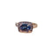 Bague 52 Bague en or blanc 18 carats avec saphir et diamants 58 Facettes 1948