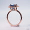 Bague 50 Bague en or 18 carats avec saphir du Sri Lanka et diamants 58 Facettes 4002