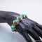 Bracelet Bracelet en or jaune 18 carats aux turquoises 58 Facettes 4180