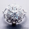 Bague 56 Bague marguerite Art déco en or 18 carats et platine, diamants 58 Facettes 4072