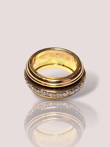 Bague 52 Piaget Possession - Bague en or jaune 18 carats et diamants 58 Facettes 17867