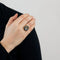 Bague 53.5 Bague camée en onyx et diamants en or rose 18K 58 Facettes 31300537