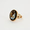 Bague 53.5 Bague camée en onyx et diamants en or rose 18K 58 Facettes 31300537