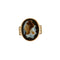 Bague 53.5 Bague camée en onyx et diamants en or rose 18K 58 Facettes 31300537