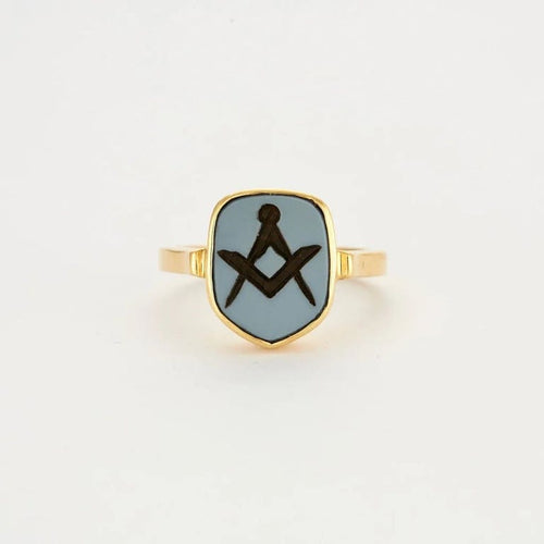 Bague 60 Chevalière - Bague en or jaune 750 sertie d’un niccolo 58 Facettes 32200006