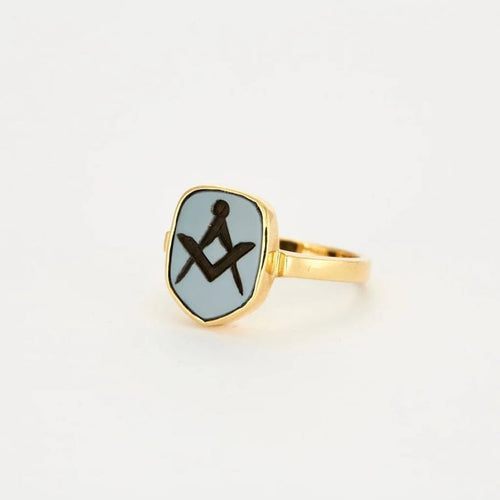 Bague 60 Chevalière - Bague en or jaune 750 sertie d’un niccolo 58 Facettes 32200006