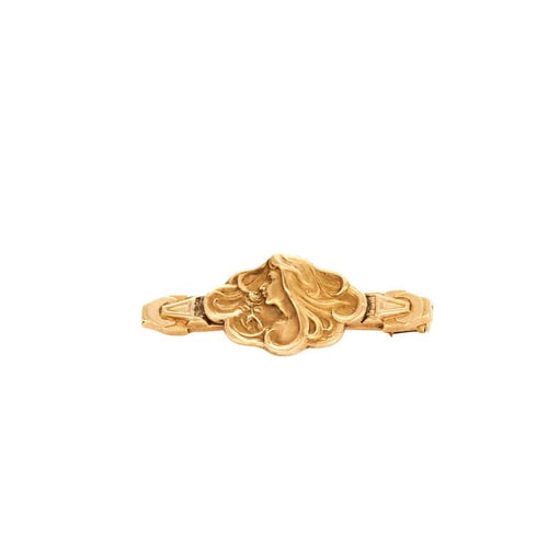 Broche Broche Art nouveau en or jaune 18k 58 Facettes 348B0014