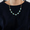 Collier Collier cabochons turquoises en or jaune 18k 58 Facettes 35100046