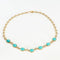 Collier Collier cabochons turquoises en or jaune 18k 58 Facettes 35100046