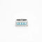Bague 55 Bague chevalière en or gris 18 K avec topazes bleues et diamants 58 Facettes 32300203