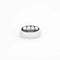 Bague 55 Bague chevalière en or gris 18 K avec topazes bleues et diamants 58 Facettes 32300203