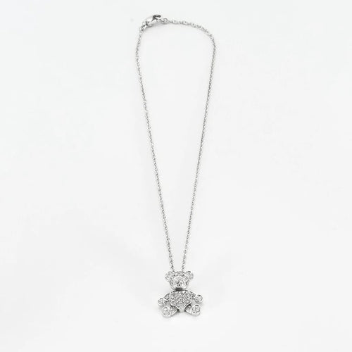 Collier Pomellato Orsetto - Collier en or blanc avec diamants 58 Facettes 35000111