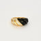 Bague 46 Van Cleef & Arpels - Bague vintage en or jaune, onyx et diamants 58 Facettes 32600211