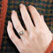 Bague 57 Bague fleur sertie de diamants en or jaune et or gris 14k 58 Facettes 31300600