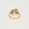 Bague 57 Bague fleur sertie de diamants en or jaune et or gris 14k 58 Facettes 31300600