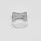 Bague 51.5 Bague papillon pavée de diamants en or gris 750 58 Facettes 31300609