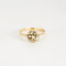 Bague 51.5 Bague bouton de fleur en or jaune et blanc 14K et diamants 58 Facettes 31300603