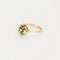 Bague 51.5 Bague bouton de fleur en or jaune et blanc 14K et diamants 58 Facettes 31300603