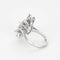 Bague 49.5 Bague fleur oblongue en or blanc 18k et diamants 58 Facettes 31300497