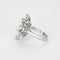 Bague 49.5 Bague fleur oblongue en or blanc 18k et diamants 58 Facettes 31300497