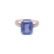 Bague 54.5 Anoushka - Bague en or blanc 18K au saphir non chauffé et diamants 58 Facettes