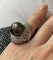 Bague 49.5 Bague ruban en or blanc 18K avec diamants et perle de Tahiti 58 Facettes 793967