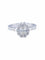 Bague 53 Bague Flora à motif fleur en or gris 18K et diamants 58 Facettes 760631