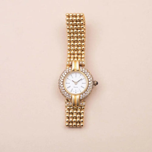 Montre Montre tennis vintage en or jaune 18K et diamants 1,90 ct 58 Facettes 793339